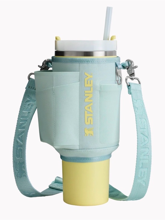 Stanley Handbags - Stanley Mint and Lemon Insulated Cup Sling with Strap NWT